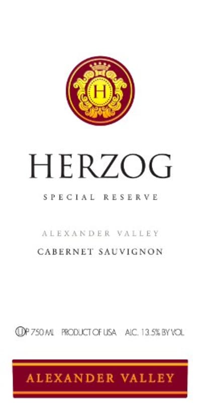 Baron Herzog Special Reserve Cabernet Sauvignon (OU Kosher) 2008 Front Label