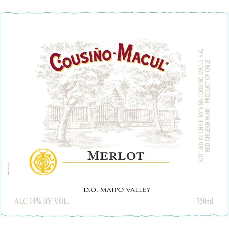 Cousino Macul Merlot 2009 Front Label