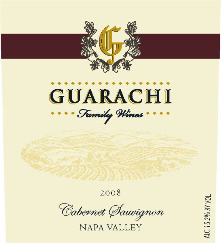 Guarachi Family Wines Cabernet Sauvignon 2008 Front Label