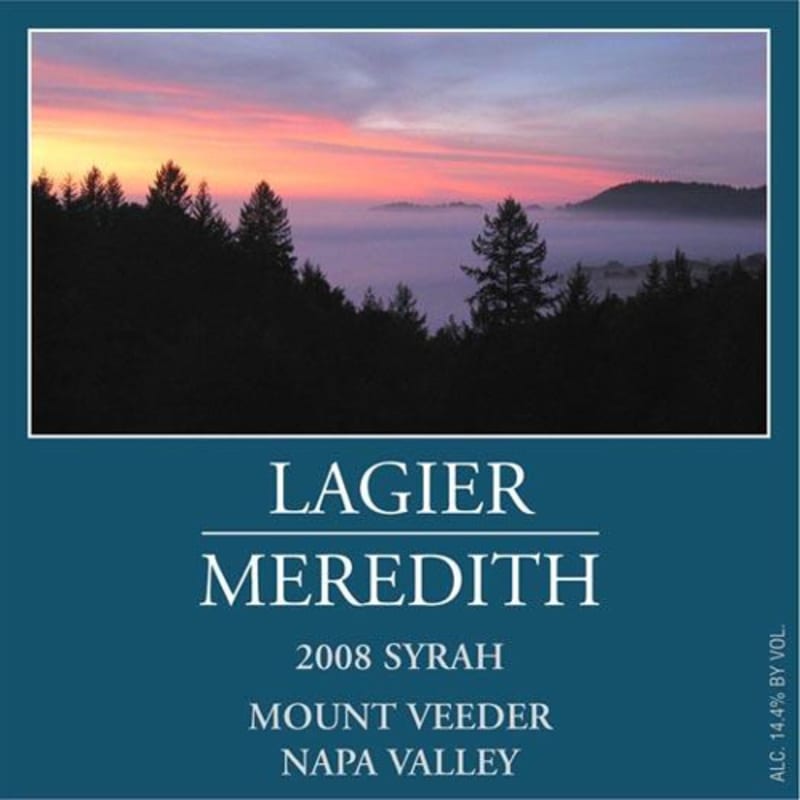Lagier Meredith Syrah 2008 Front Label