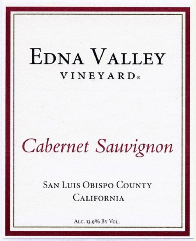 Edna Valley Vineyard Cabernet Sauvignon 2008 Front Label