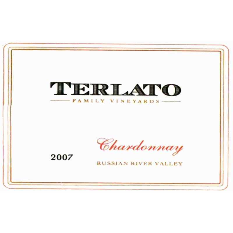 Terlato Family Vineyards Chardonnay 2007 Front Label