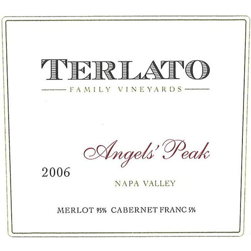 Terlato Family Vineyards Angels' Peak Red 2006 Front Label