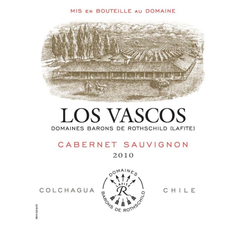 Los Vascos Cabernet Sauvignon 2010 Front Label