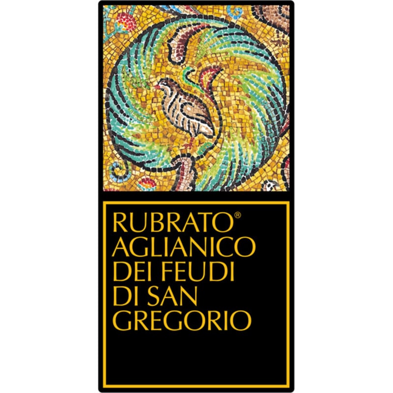 Feudi di San Gregorio Rubrato Aglianico 2008 Front Label