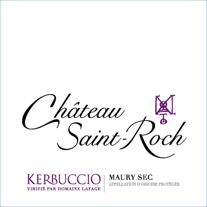 Chateau Saint-Roch Cotes du Roussillon Kerbuccio Maury Sec 2012 Front Label