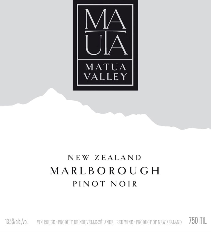 Matua Pinot Noir 2010 Front Label