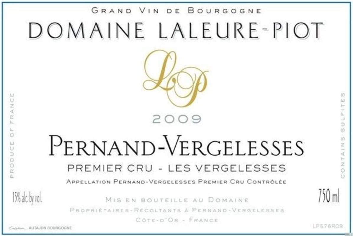 Domaine Laleure-Piot Pernand-Vergelesses 2009 Front Label