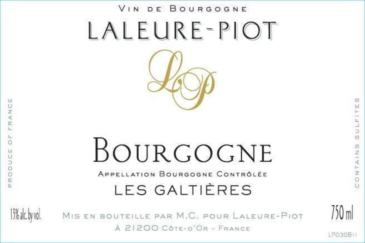 Domaine Laleure-Piot Les Galtieres 2012 Front Label