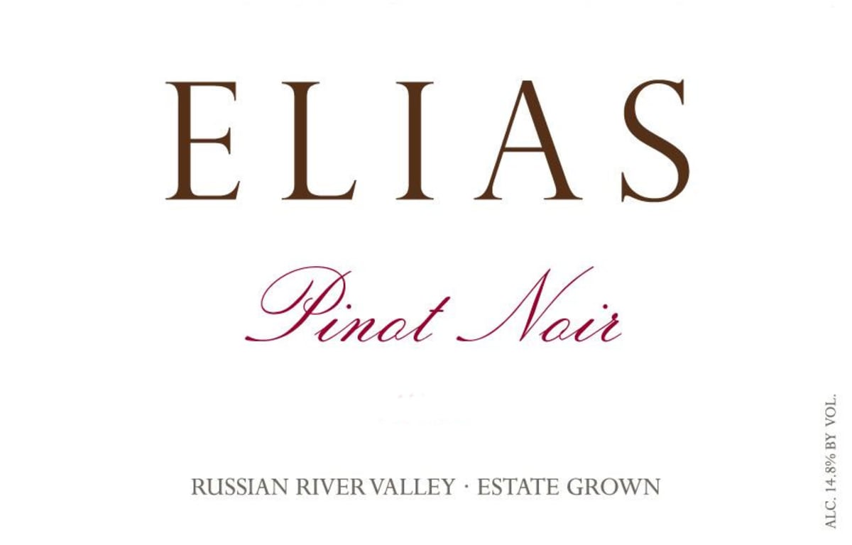 Hanna Elias Pinot Noir 2013 Front Label