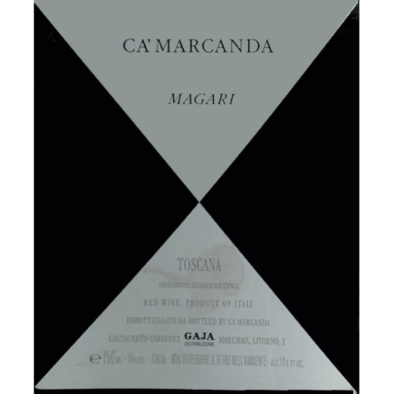 Gaja Ca'Marcanda Magari 2008 Front Label