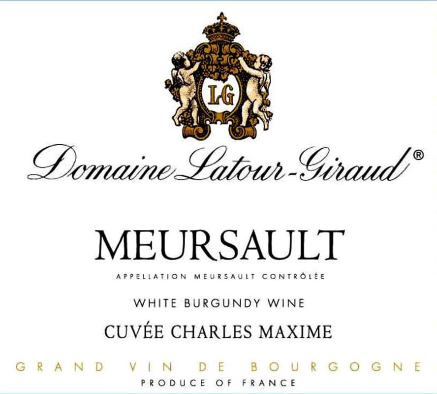 Domaine Latour-Giraud Meursault Cuvee Charles Maxime 2009 Front Label