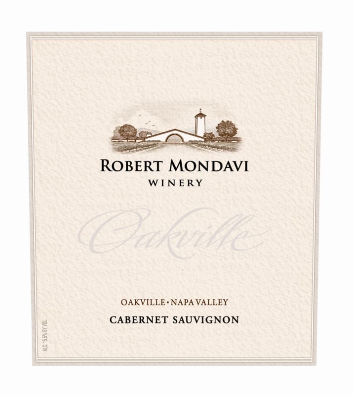 Robert Mondavi Oakville District Cabernet Sauvignon 2008 Front Label