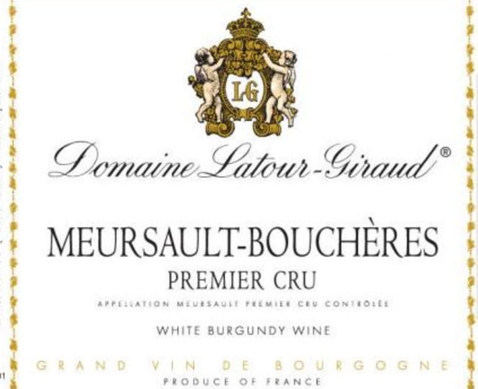 Domaine Latour-Giraud Meursault-Boucheres Premier Cru 2014 Front Label