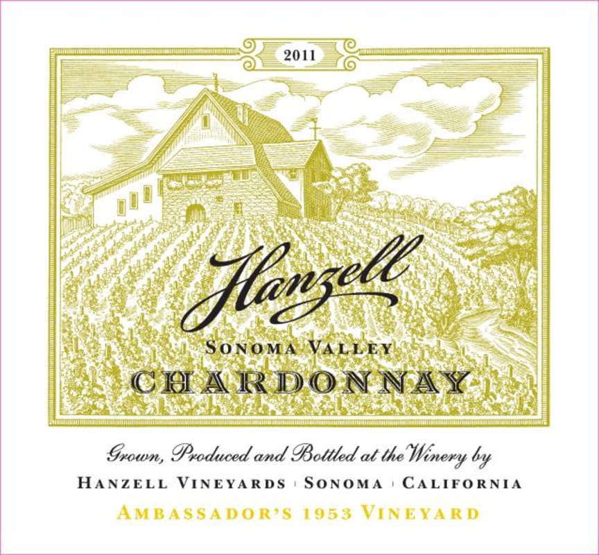 Hanzell Ambassador's 1953 Vineyard Chardonnay 2011 Front Label
