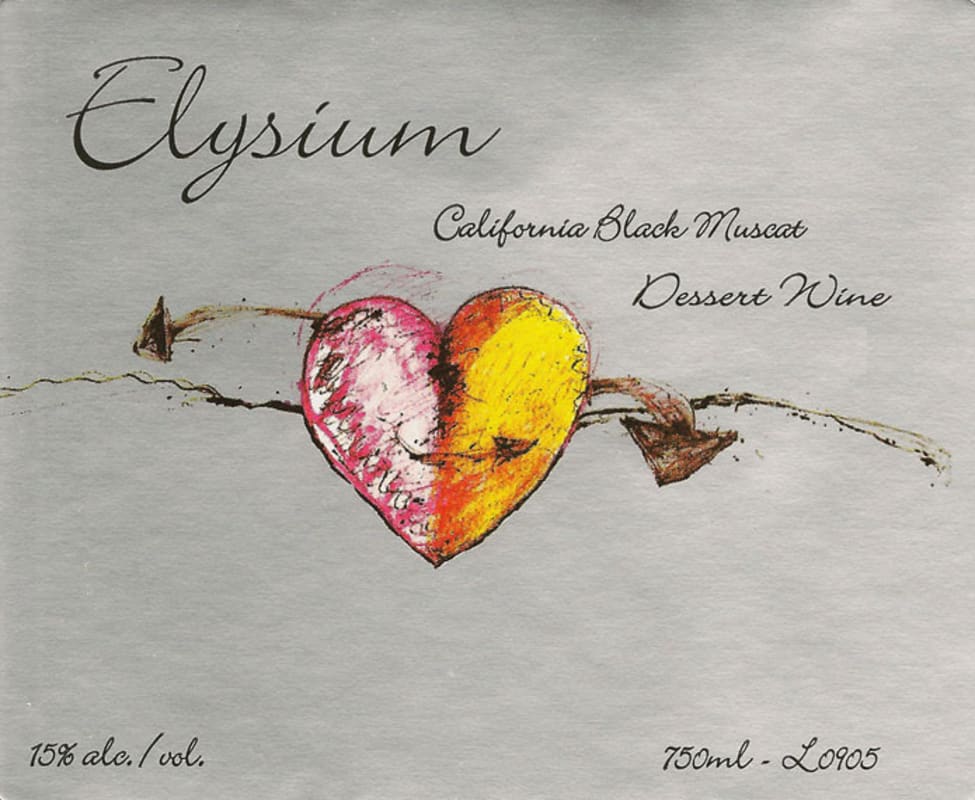 Quady Elysium Black Muscat 2009 Front Label