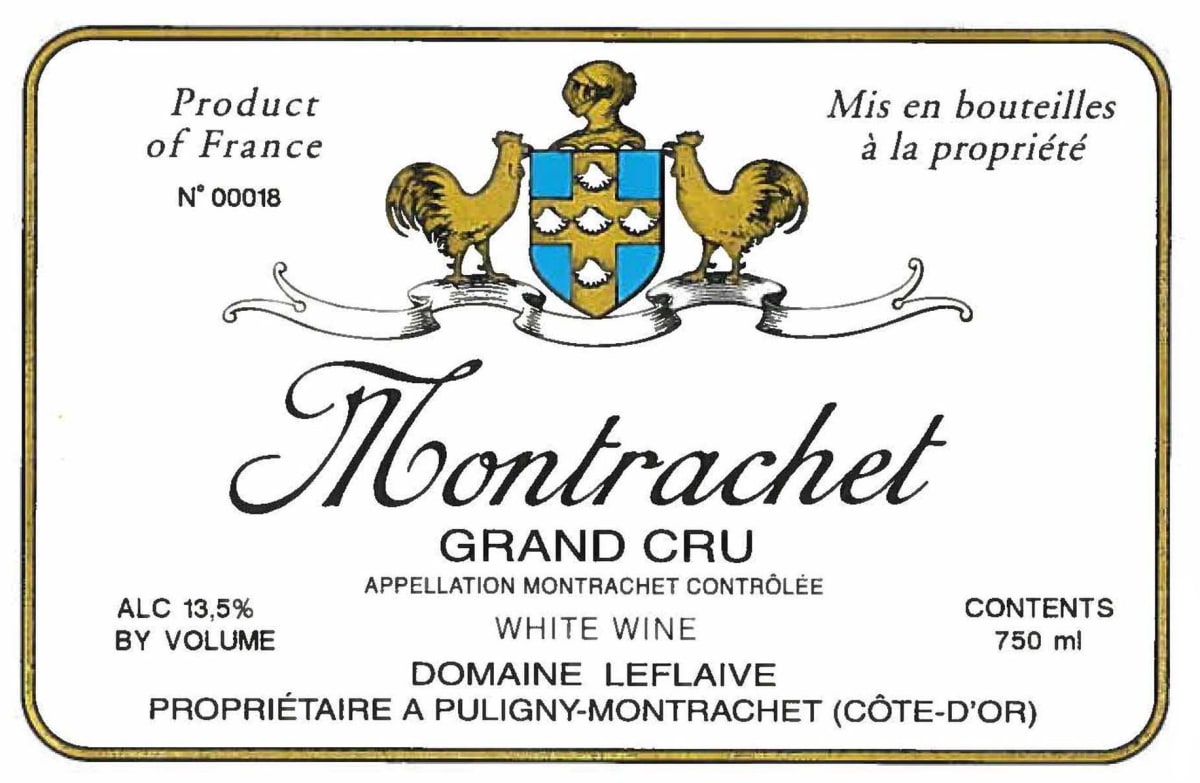 Domaine Leflaive Montrachet Grand Cru 2008 Front Label