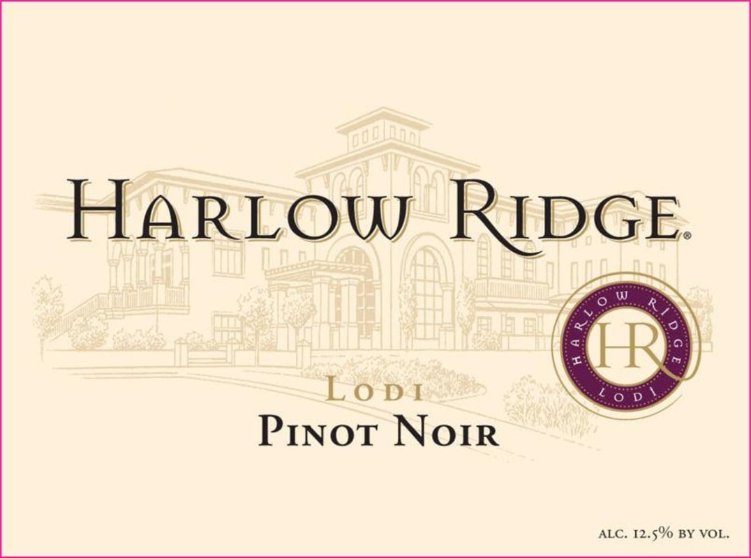 Harlow Ridge Coastal Vines Pinot Noir 2013 Front Label