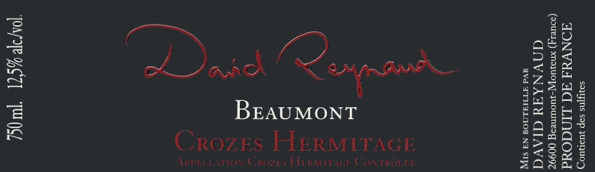Domaine Les Bruyeres Crozes-Hermitage Beaumont 2013 Front Label