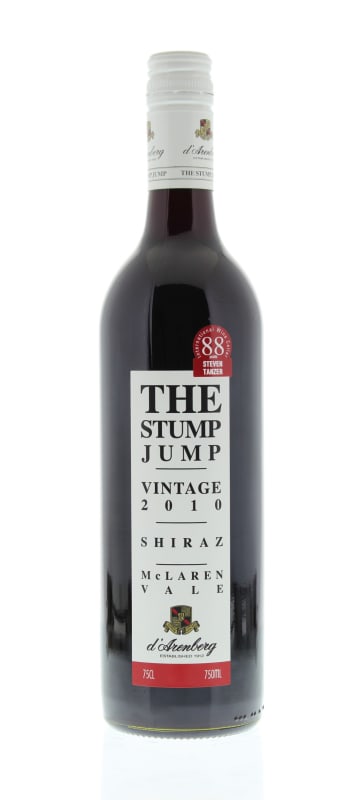 d'Arenberg The Stump Jump Shiraz 2010 Front Bottle Shot