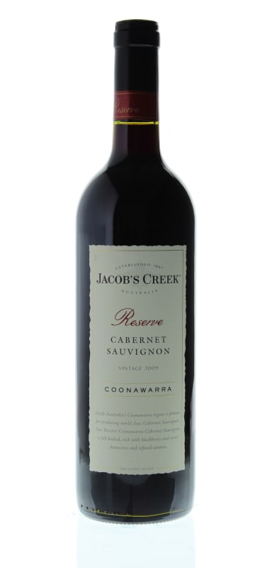 Jacob's Creek Reserve Cabernet Sauvignon 2009 Front Bottle Shot