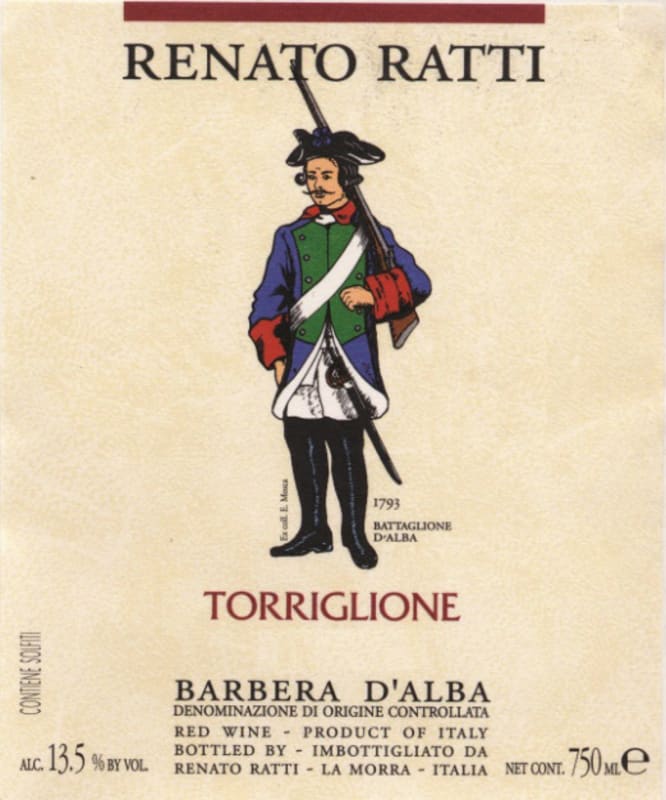 Renato Ratti Torriglione Barbera d'Alba 2010 Front Label