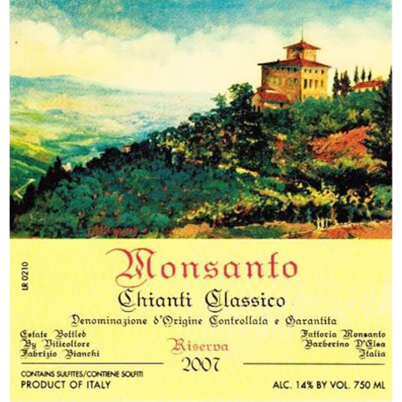 Castello di Monsanto Chianti Classico Riserva 2007 Front Label