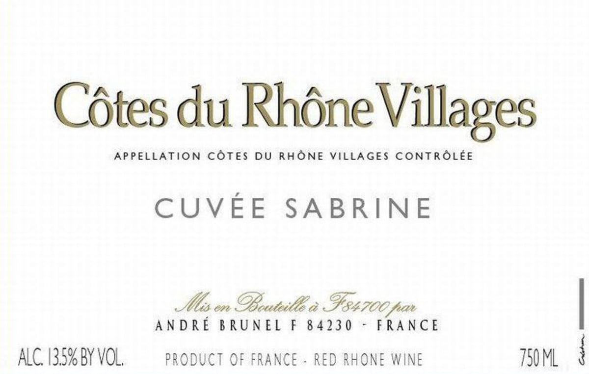 Les Cailloux Cuvee Sabrine 2010 Front Label