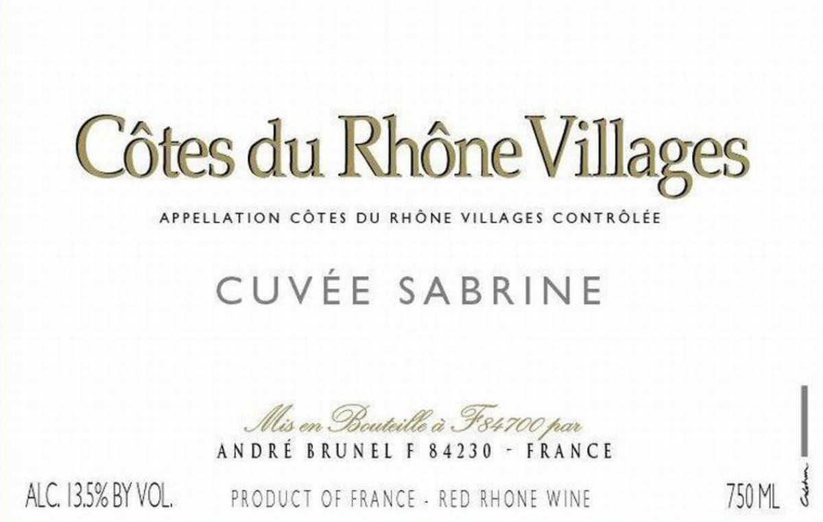 Les Cailloux Cuvee Sabrine 2013 Front Label
