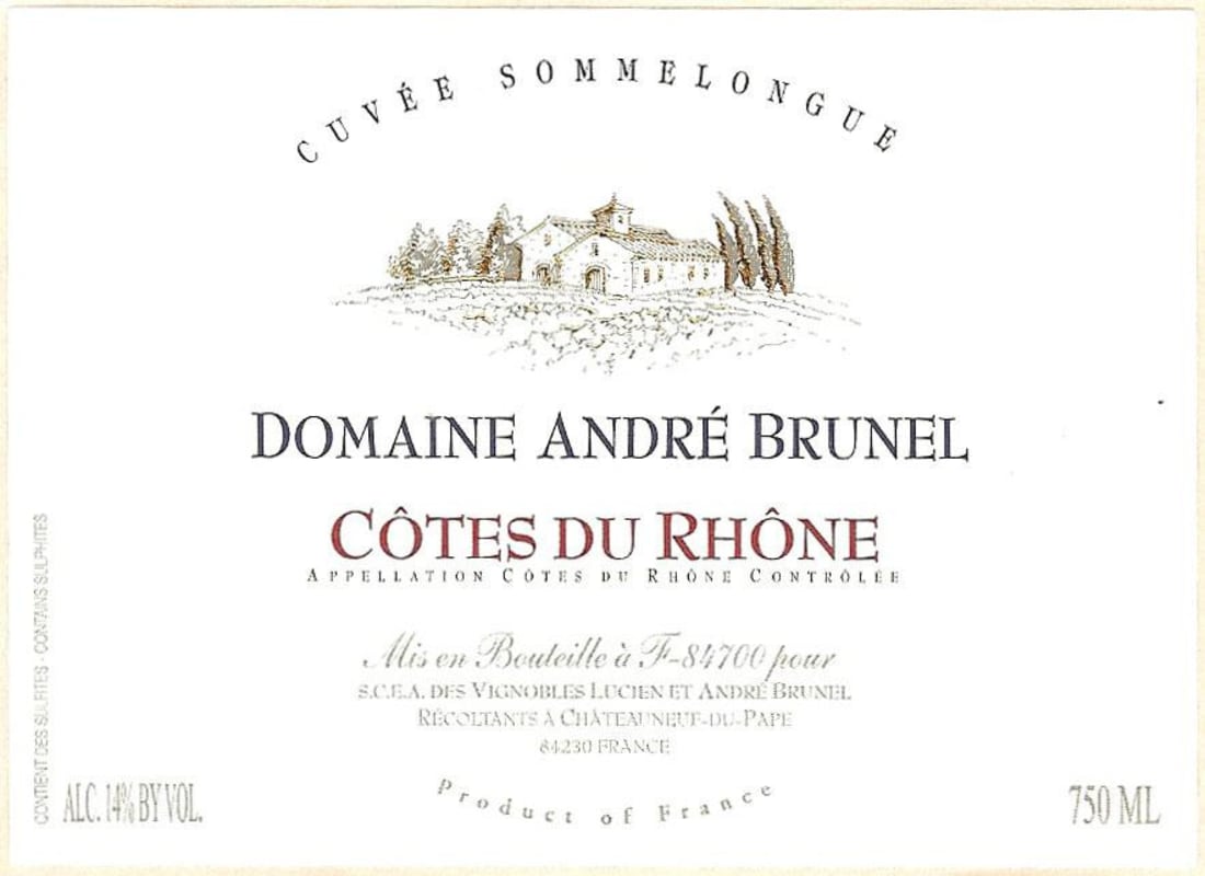 Les Cailloux Cuvee Sommelongue 2011 Front Label