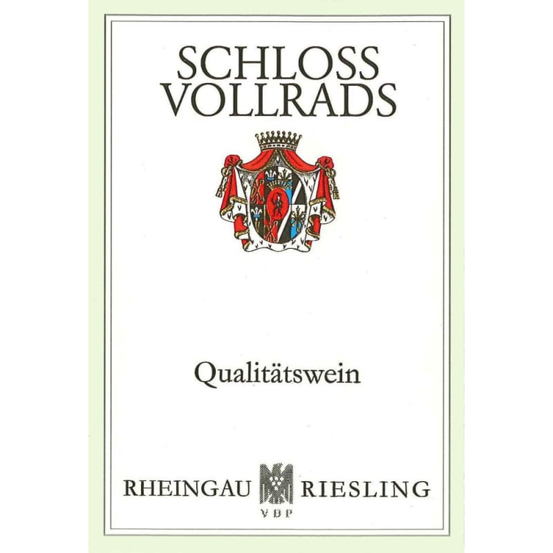 Schloss Vollrads Rheingau Riesling QbA 2010 Front Label