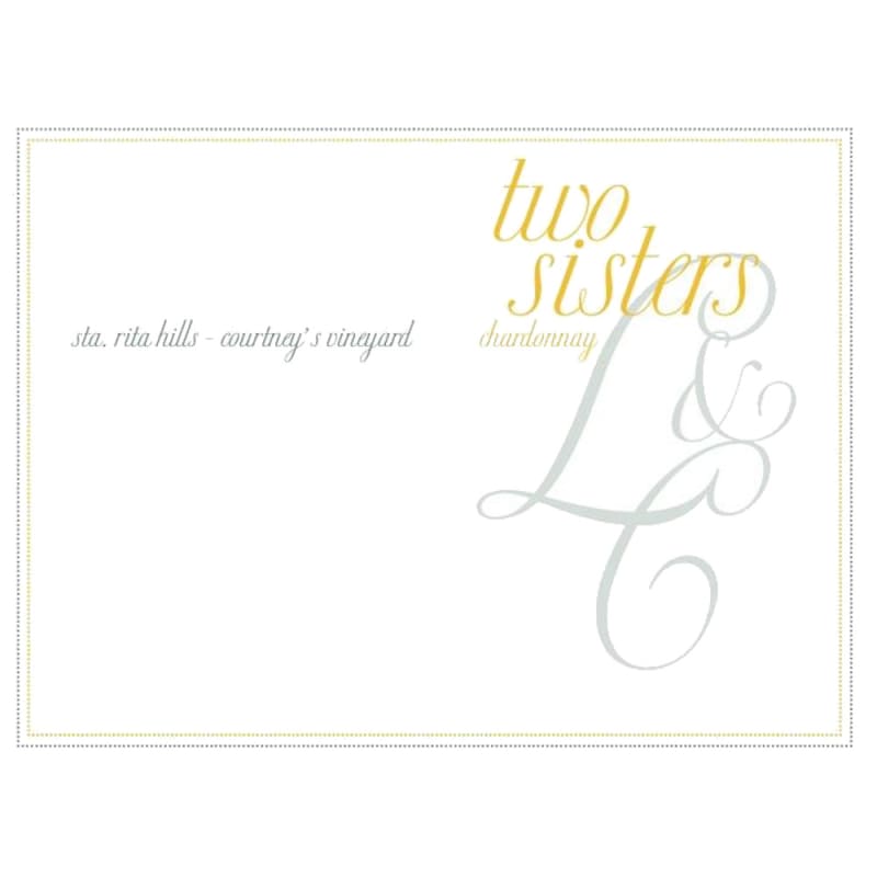 Foley Estate Winery Two Sisters Chardonnay 2008 Front Label