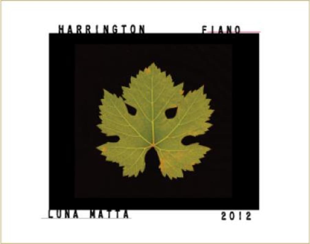 Harrington Luna Matta Vineyard Fiano 2012 Front Label