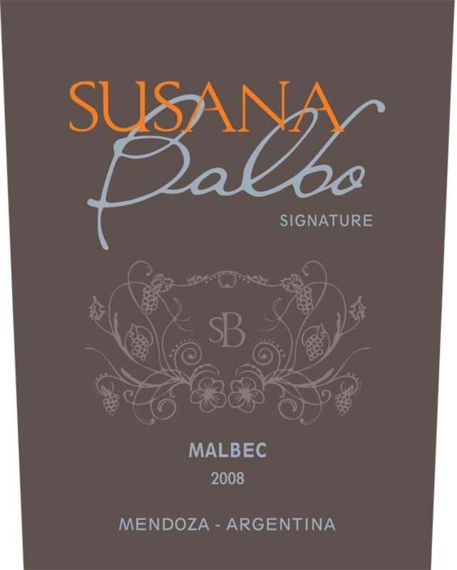 Susana Balbo Signature Malbec 2008 Front Label
