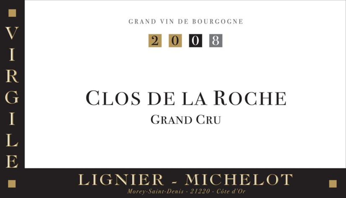 Lignier-Michelot Clos de la Roche Virgile Grand Cru 2008 Front Label