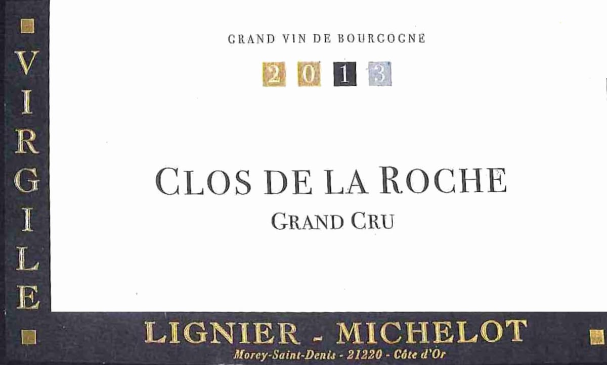 Lignier-Michelot Clos de la Roche Virgile Grand Cru 2013 Front Label