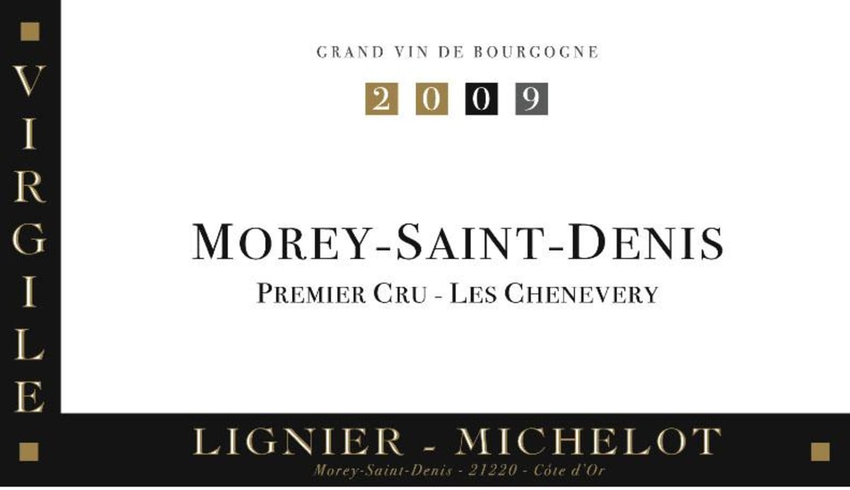 Lignier-Michelot Morey Saint Denis Les Chenevery Premier Cru 2009 Front Label