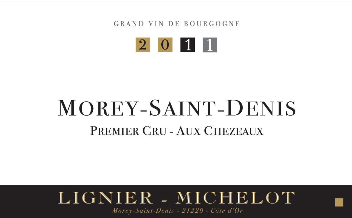 Lignier-Michelot Morey-Saint-Denis Aux Chezeaux Premier Cru 2011 Front Label