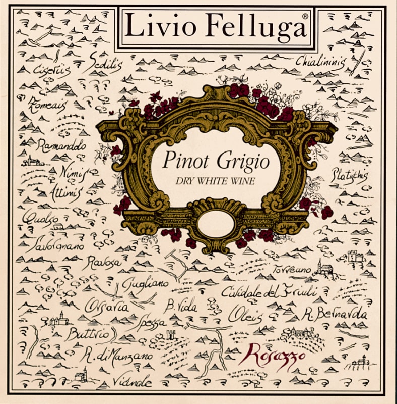 Livio Felluga Pinot Grigio 2010 Front Label