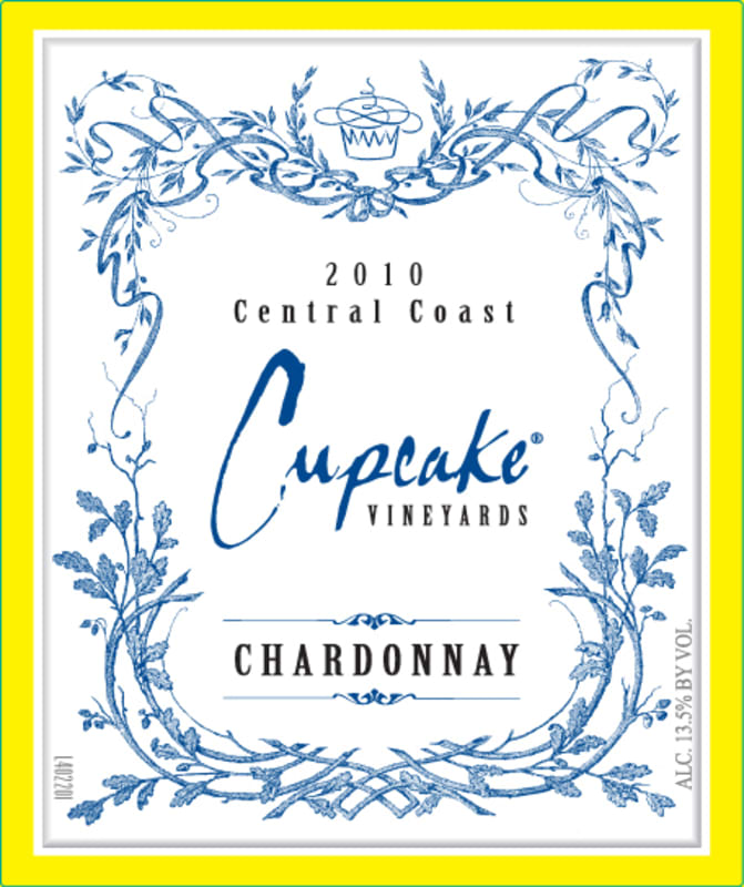 Cupcake Vineyards Chardonnay 2010 Front Label