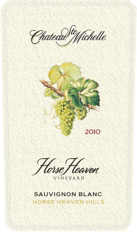 Chateau Ste. Michelle Horse Heaven Vineyard Sauvignon Blanc 2010 Front Label