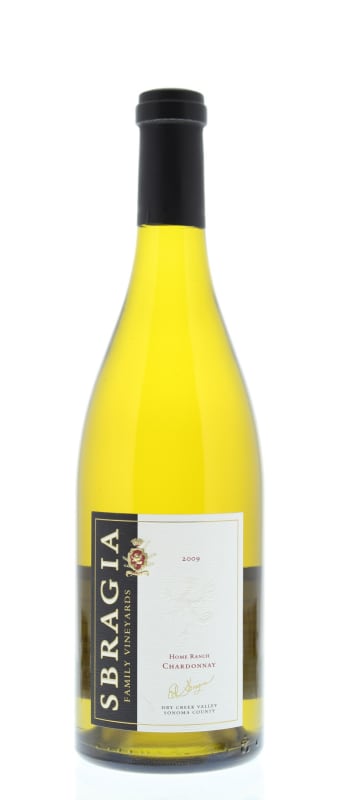 Sbragia Home Ranch Chardonnay 2009 Front Bottle Shot