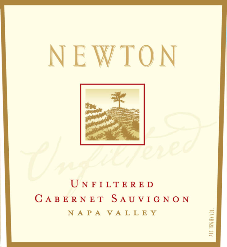 Newton Unfiltered Cabernet Sauvignon 2008 Front Label