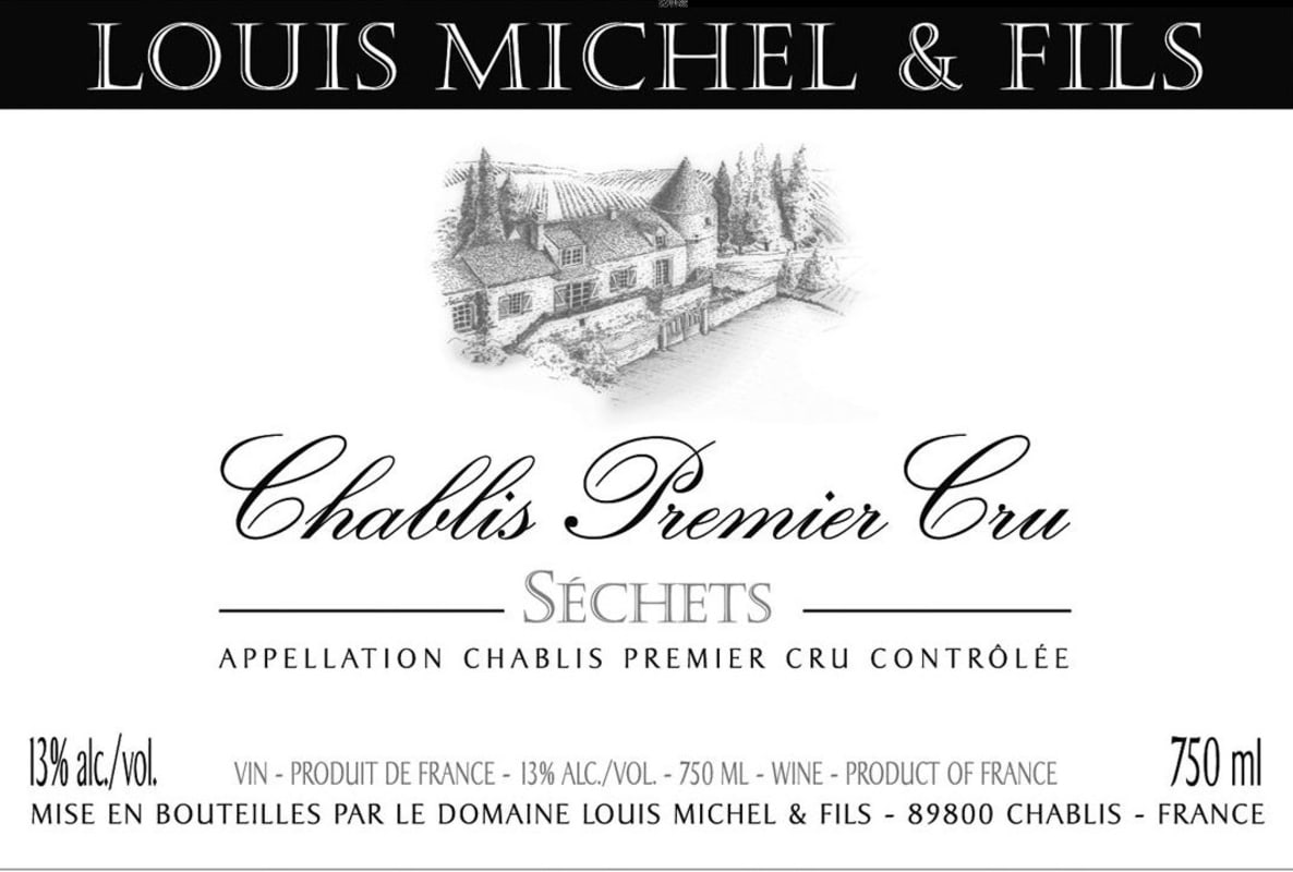 Louis Michel Chablis Sechets Premier Cru 2012 Front Label