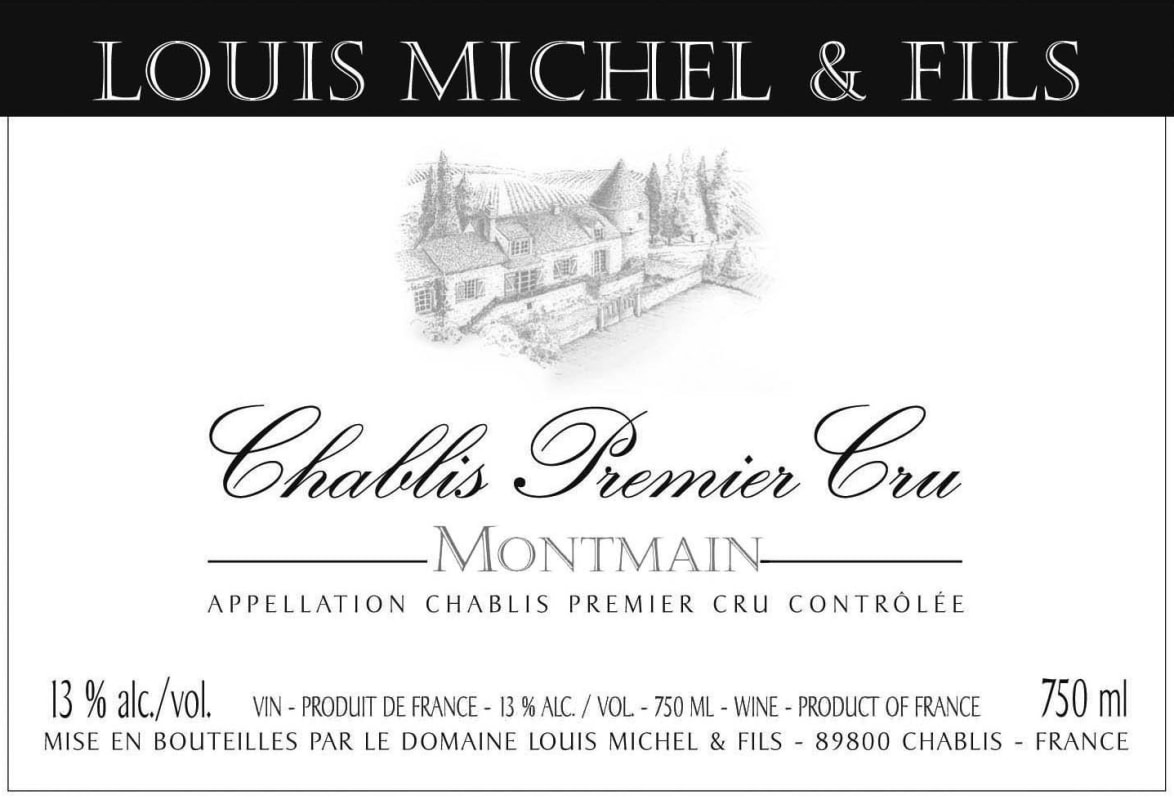Louis Michel Chablis Premier Cru Montmains 2013 Front Label