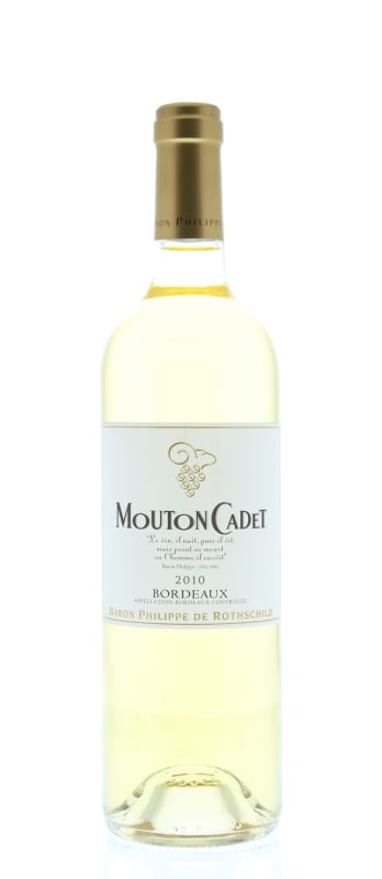 Mouton Cadet Blanc 2010 Front Bottle Shot