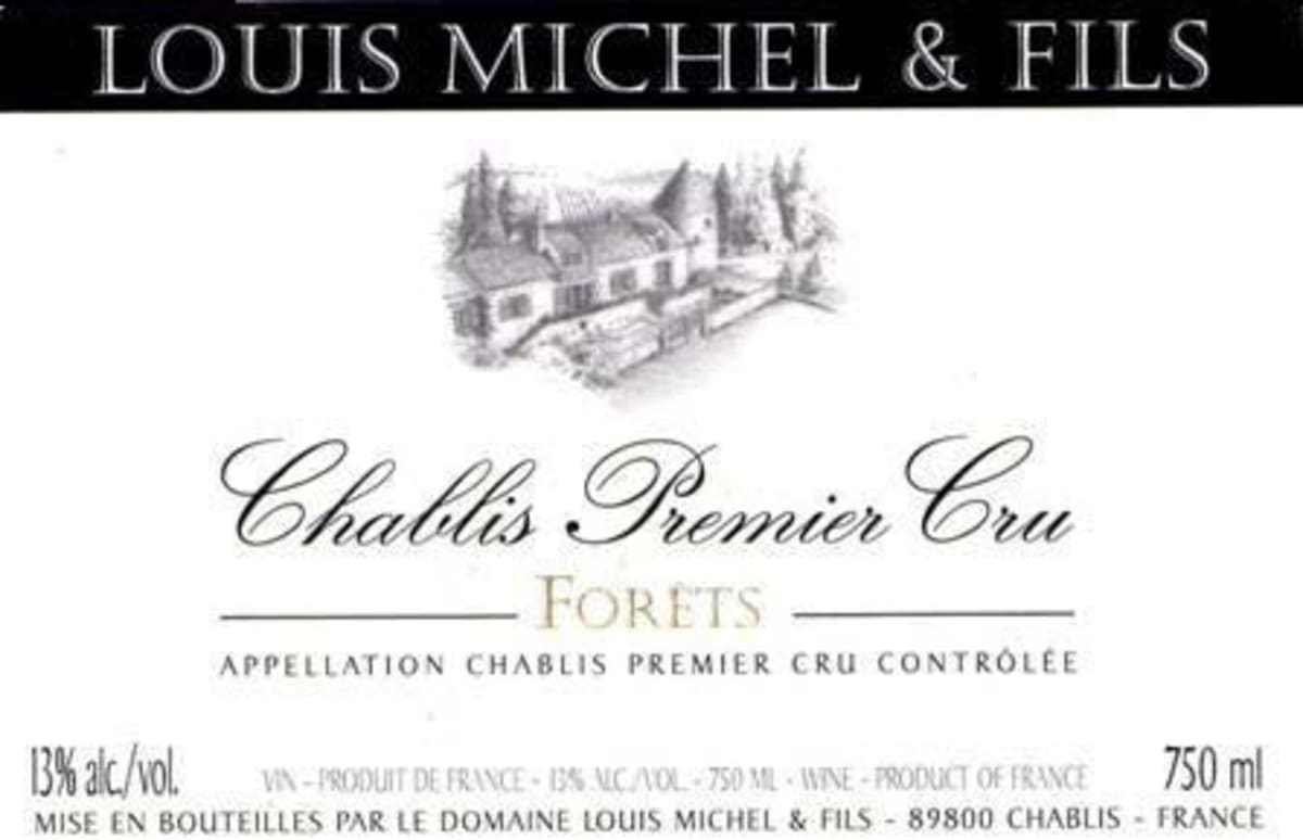 Louis Michel Chablis Forets Premier Cru 2012 Front Label