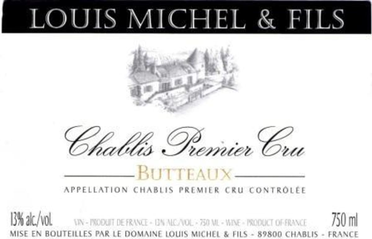 Louis Michel Chablis Butteaux Premier Cru 2014 Front Label