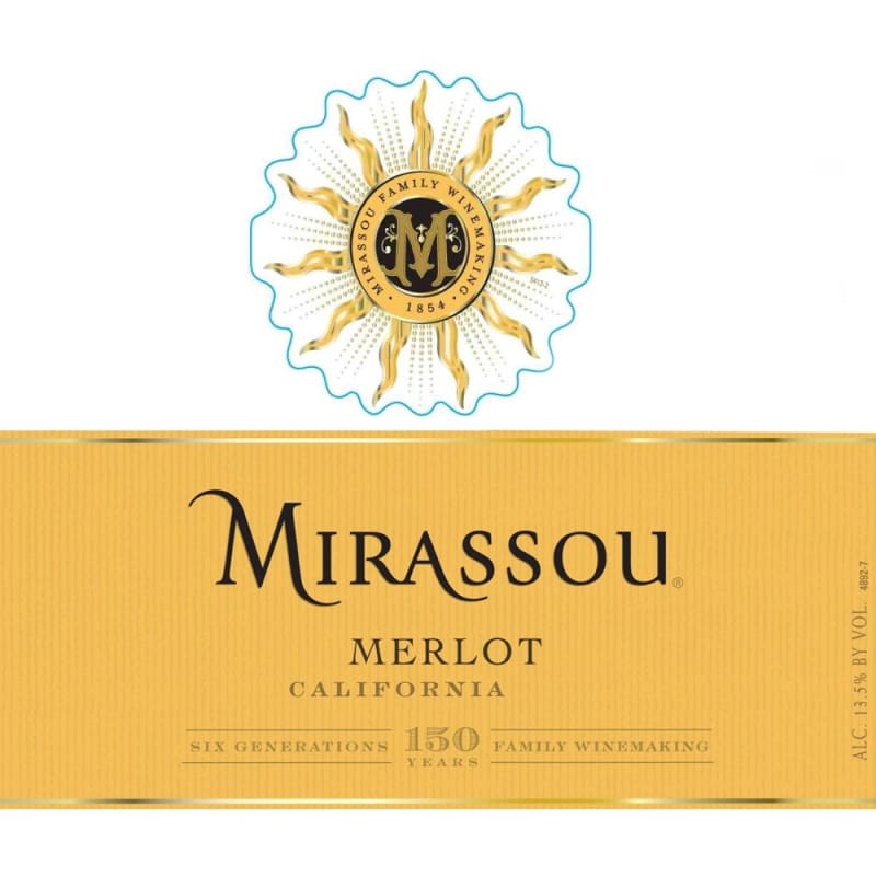 Mirassou Merlot 2009 Front Label