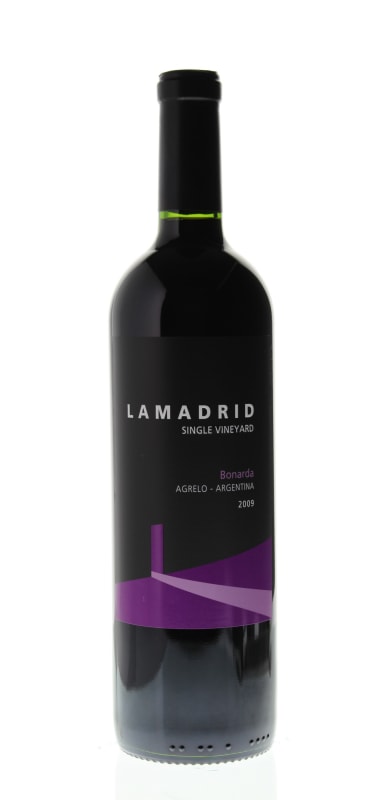 Lamadrid Bonarda 2009 Front Bottle Shot